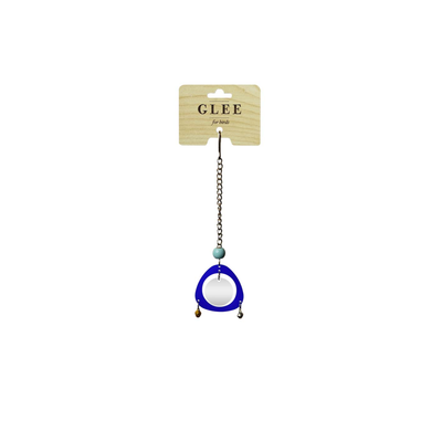 Glee Hanging Bird Toy With Mirror And Bells Blue