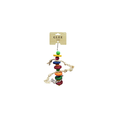 Glee Hanging Wooden Toy With Beads & Wooden Wheels