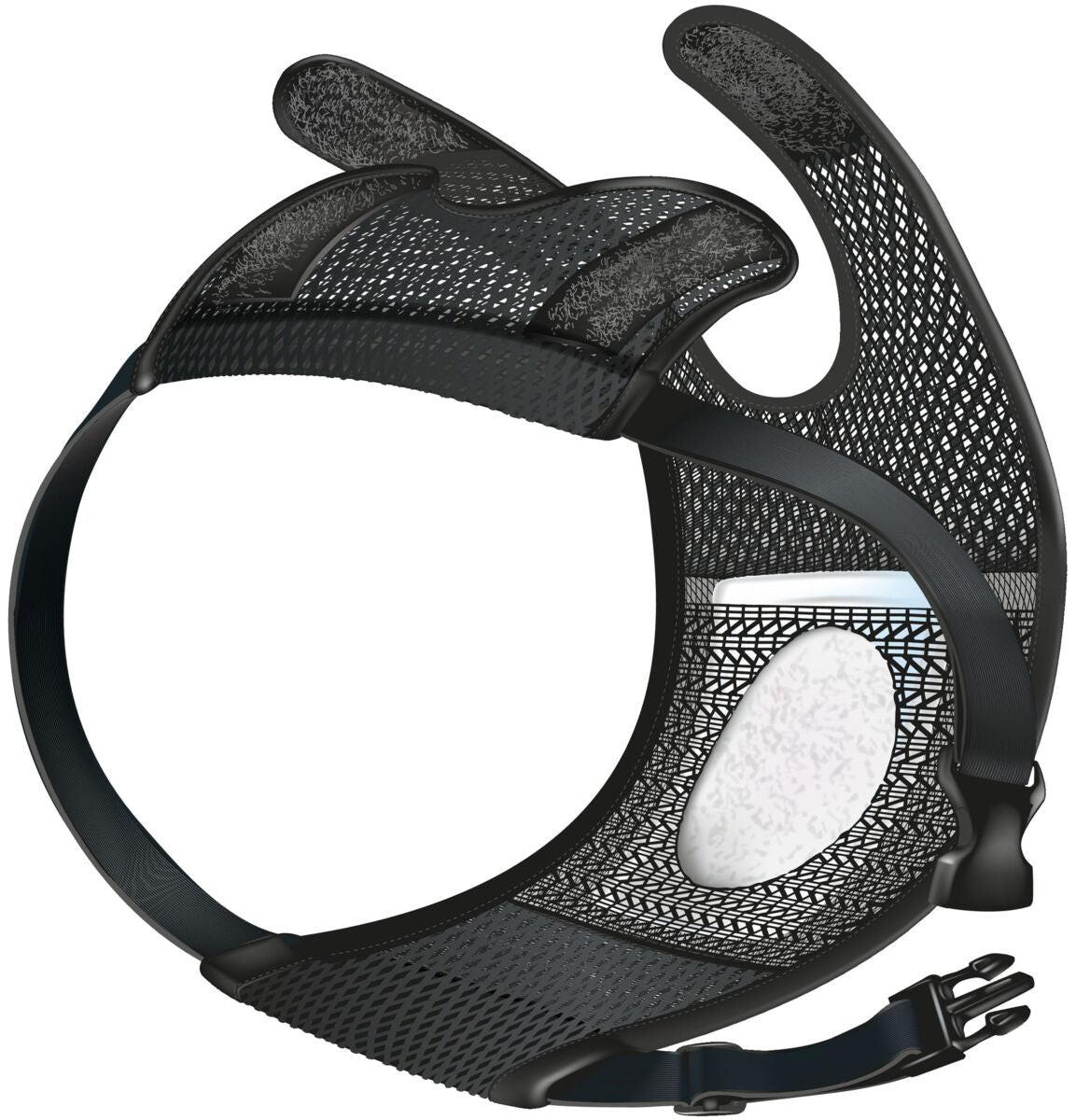 Trixie Comfort protective pants, textile mesh, S-M: 35-43 cm, black.