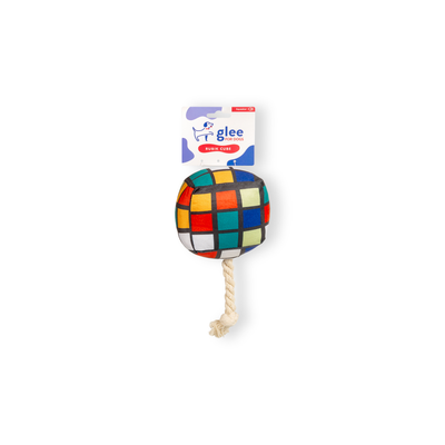 Glee Dog Toy Rubik Cube Squeaky