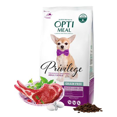 OPTIMEAL Privilege Dry Lamb for small dogs – 8 g