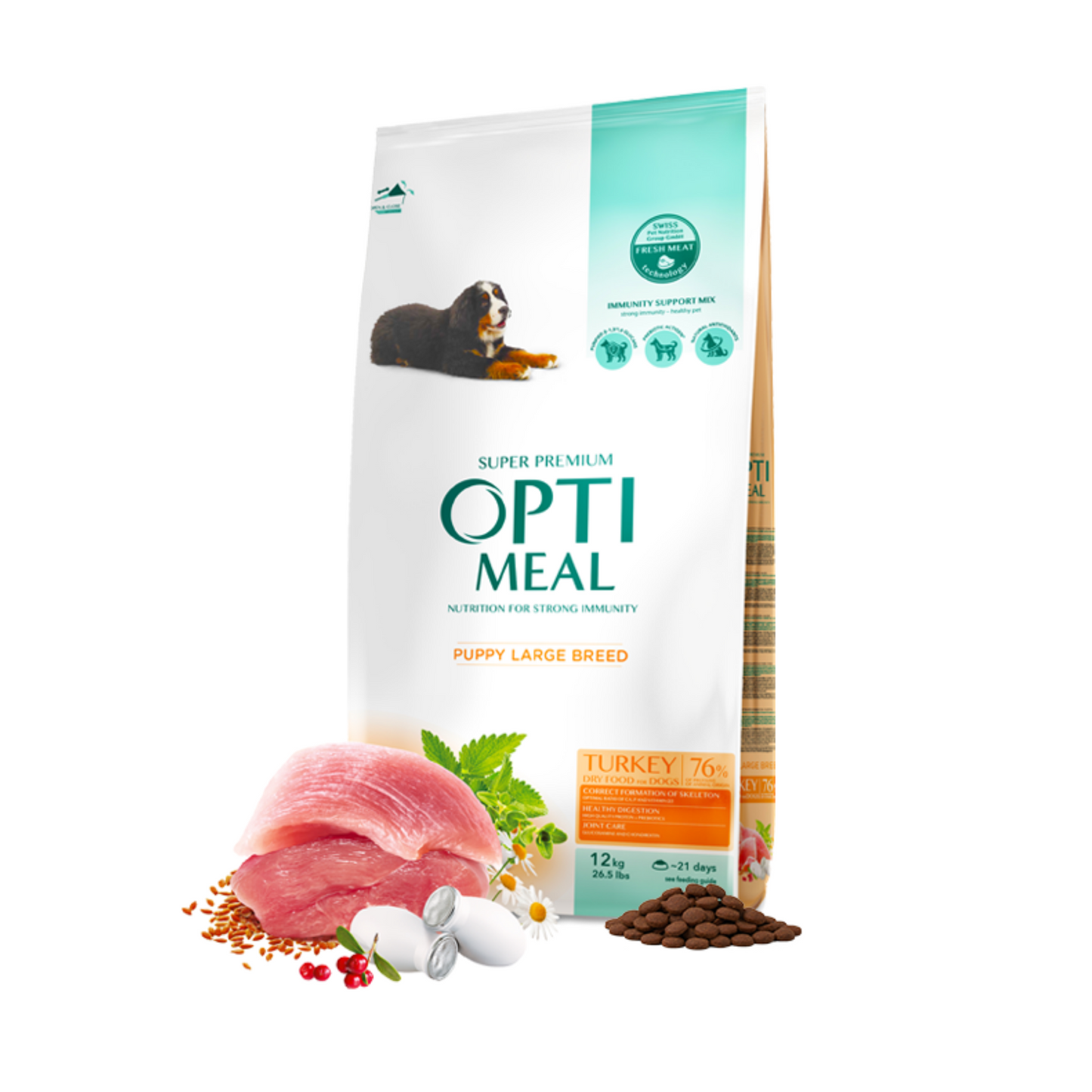 OPTIMEAL Puppy Large Breed Turkey – 100g