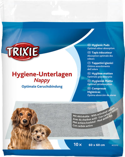 Trixie Nappy hygiene pad, activated carbon, 60 Ç? 60 cm, 10 pcs.