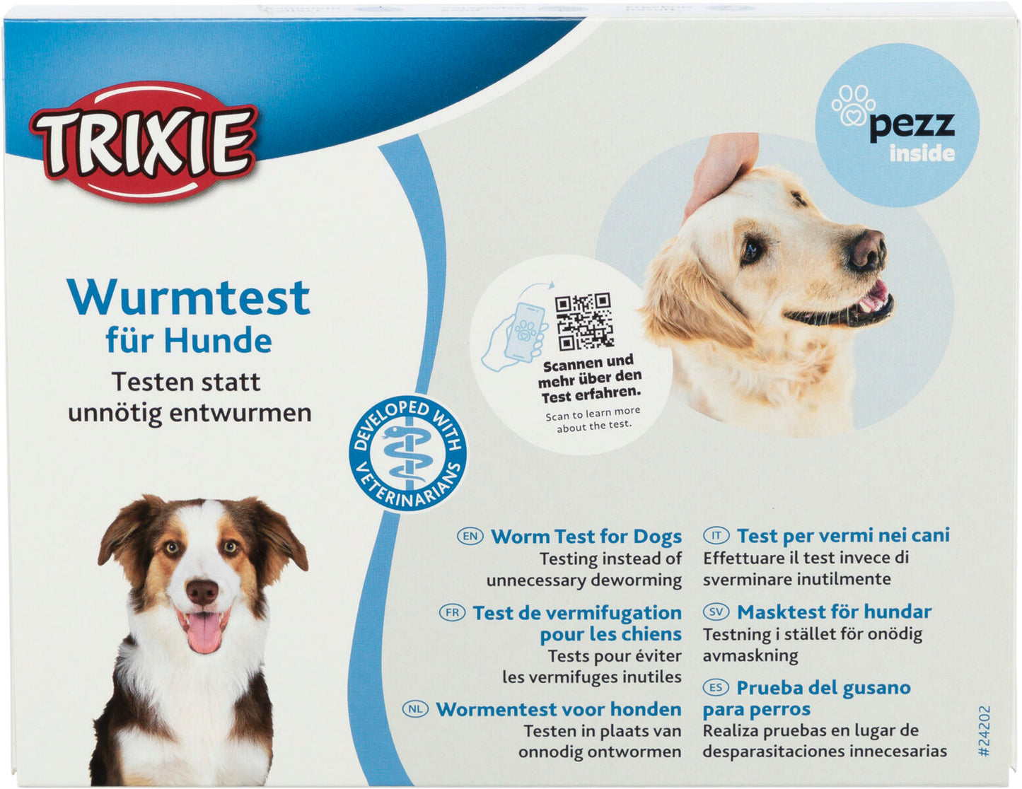 Trixie Worm test for dogs, 19.5 Ã‡? 15 Ã‡? 2 cm