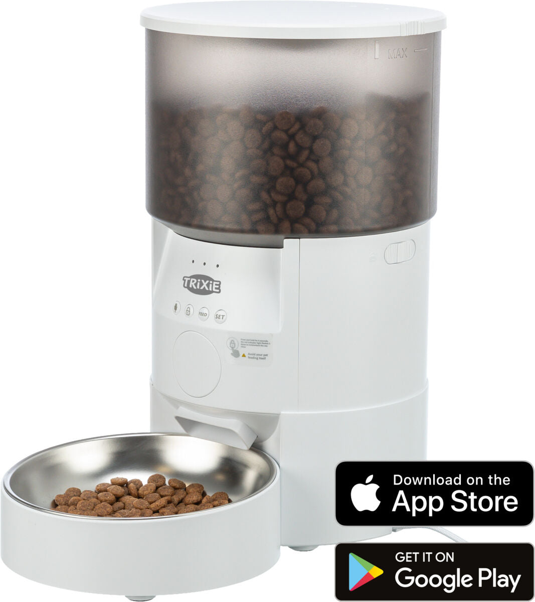Trixie Automatic food dispenser TX-S Smart 3.0l, 3 l/18 x 31 x 18 cm, white