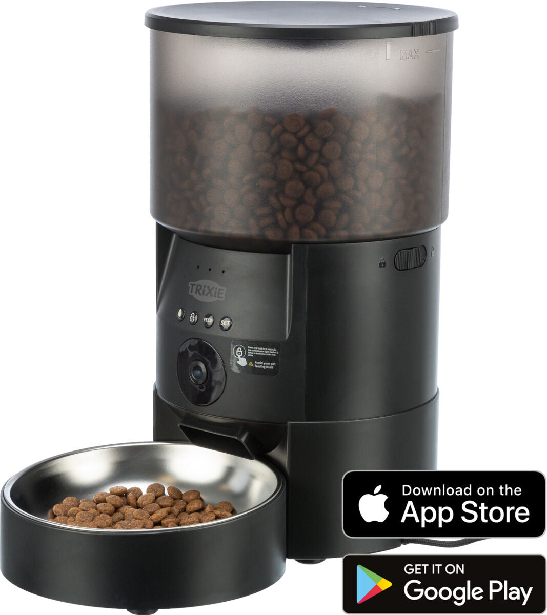 Trixie Automatic Food Dispenser TX-C Smart 3.0l, 3 l/18 x 31 x 18 cm, black