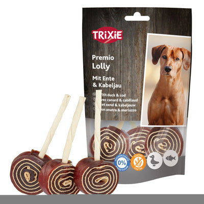 Trixie PREMIO Lolly with duck & cod, 11 cm, 80 g