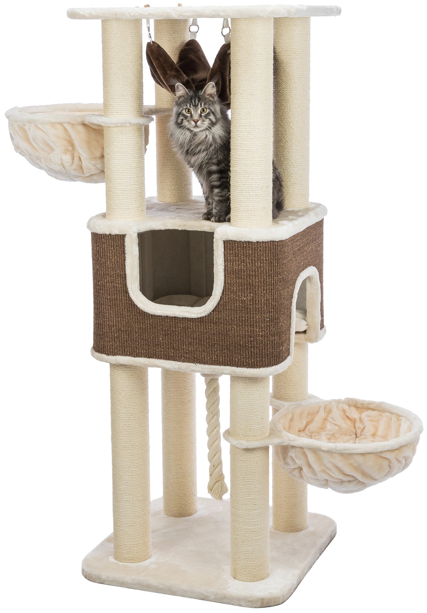 Trixie Humberto scratching post, XXL 174 cm, cream/dark brown