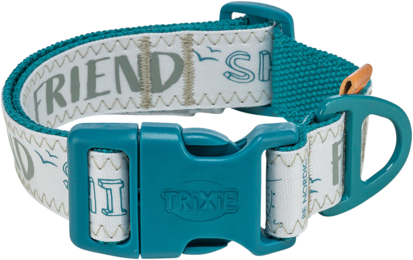 Trixie BE NORDIC collar, extra wide, Mâ€“L: 40â€“60 cm/38 mm, petrol