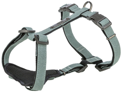 Trixie CityStyle H-harness, cotton, S–M: 42–60 cm/15 mm, sage