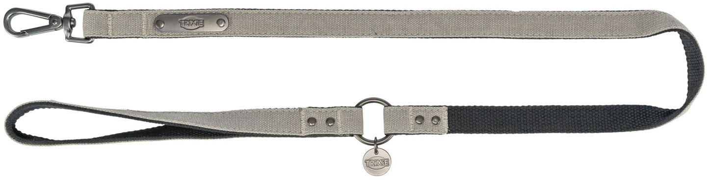 Trixie CityStyle Lead, cotton, M–L: 1.00 m/20 mm, light grey