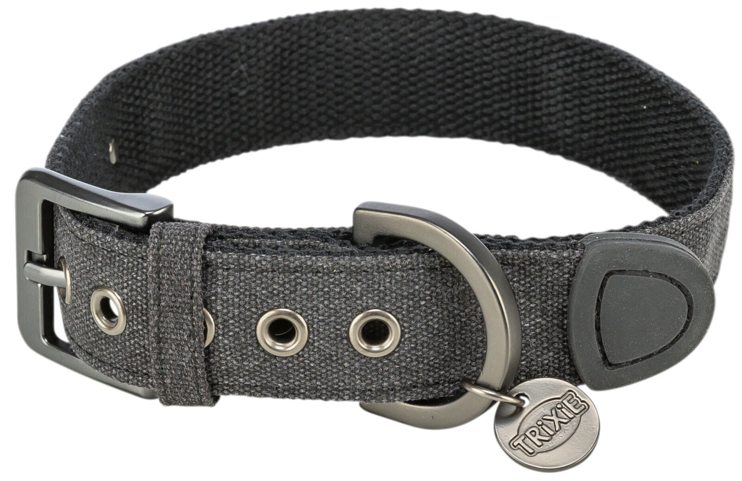 Trixie CityStyle Collar, extra wide, cotton, L: 45–52 cm/30 mm, black