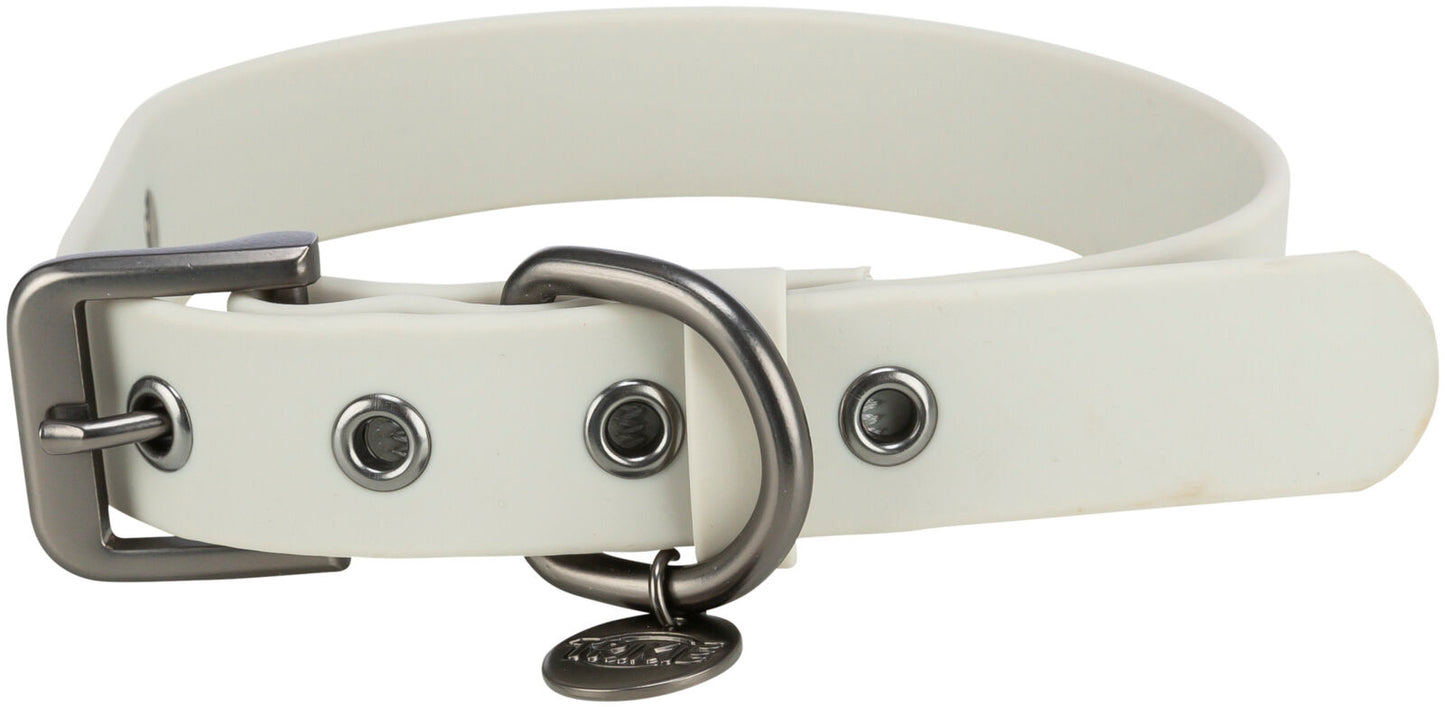 Trixie CityStyle collar, PVC, M: 35Æ’??42 cm/20 mm, light grey