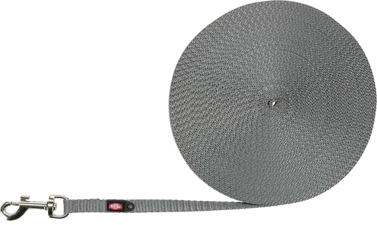Trixie Tracking leash, extra light, XS-S: 15 m/10 mm, graphite