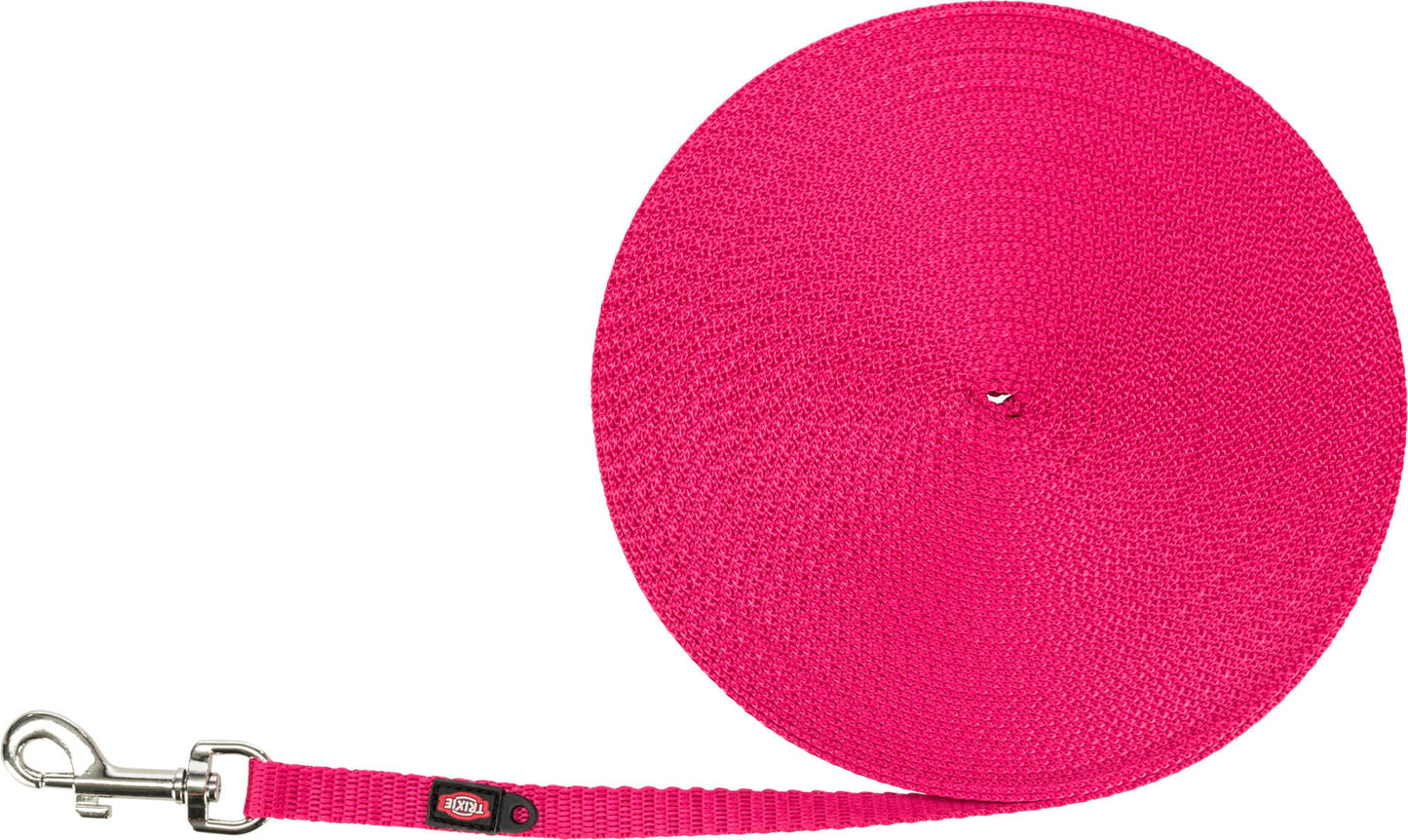 Trixie Tracking leash, extra light, XSS: 15 m/10 mm, fuchsia