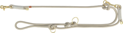 Trixie Soft Rope adjustable lead, L–XL: 2.00 m/diam 13 mm, grey/light grey