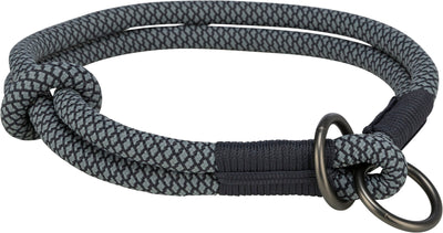 Trixie Soft Rope semi-choke, XS: 25 cm/diam 6 mm, black/grey