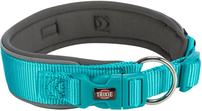 Trixie Premium collar, extra wide, SM: 3342 cm/35 mm, ocean/graphite
