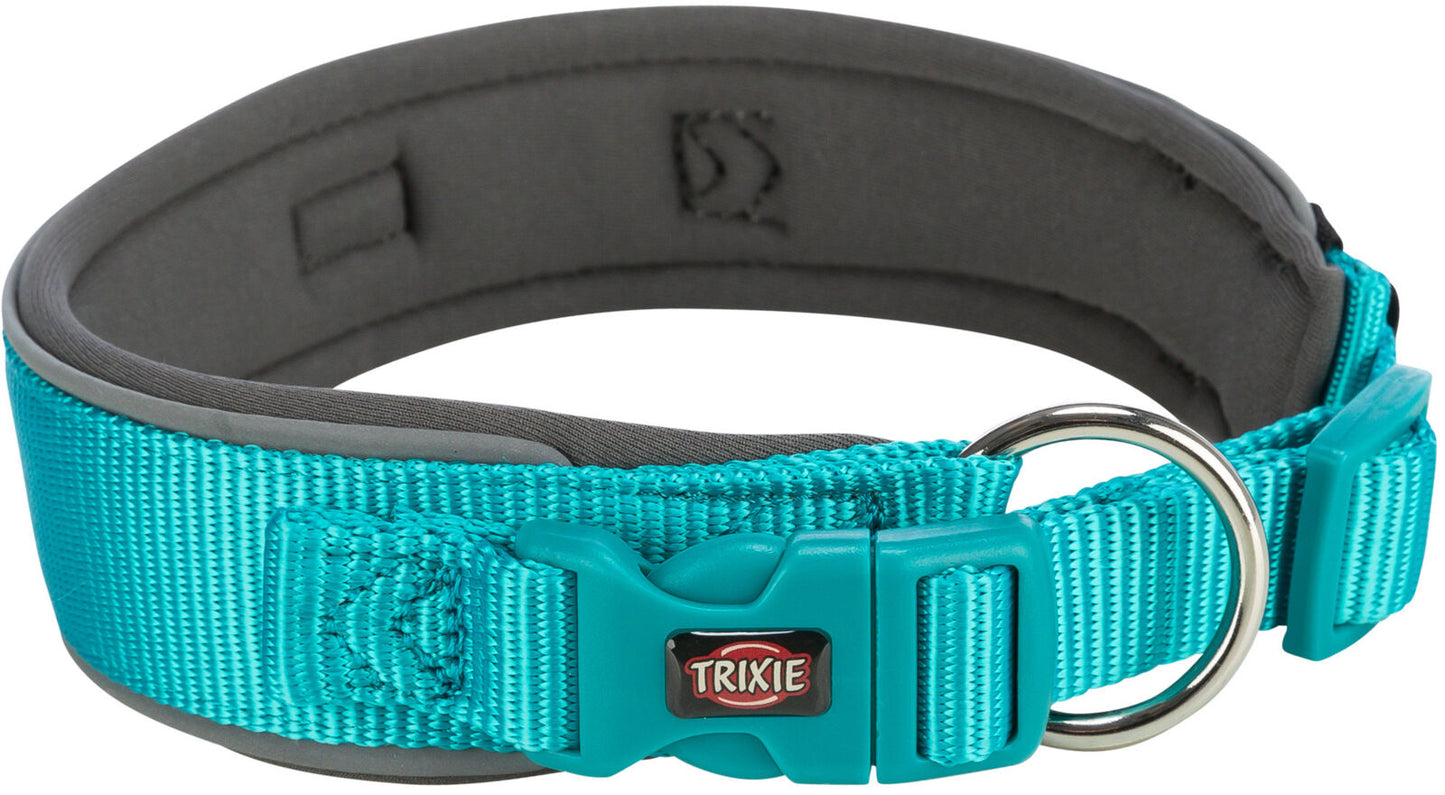 Trixie Premium collar, extra wide, L: 4048 cm/40 mm, ocean/graphite