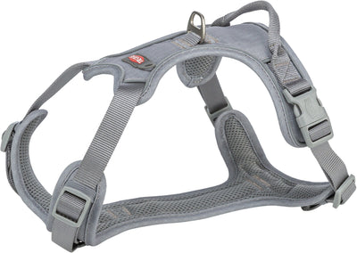 Trixie Premium active harness, M–L: 60–75 cm/25 mm, graphite