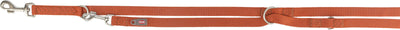 Trixie Premium adjustable lead, XS–S: 2.00 m/15 mm, rust