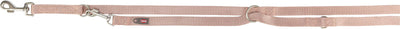 Trixie Premium adjustable lead, XS–S: 2.00 m/15 mm, blush