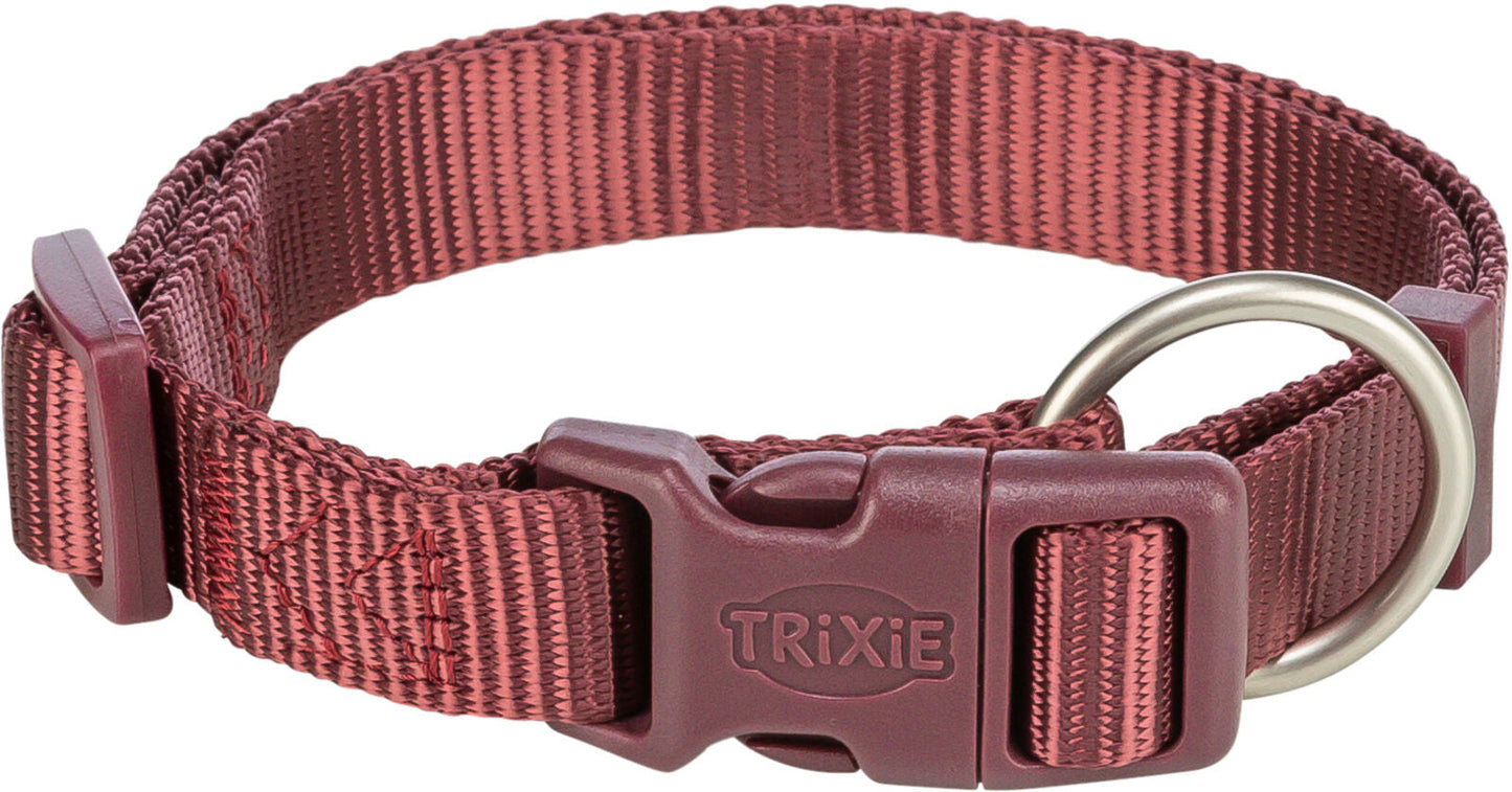 Trixie Premium collar, Lâ€“XL: 40â€“65 cm/25 mm, sangria