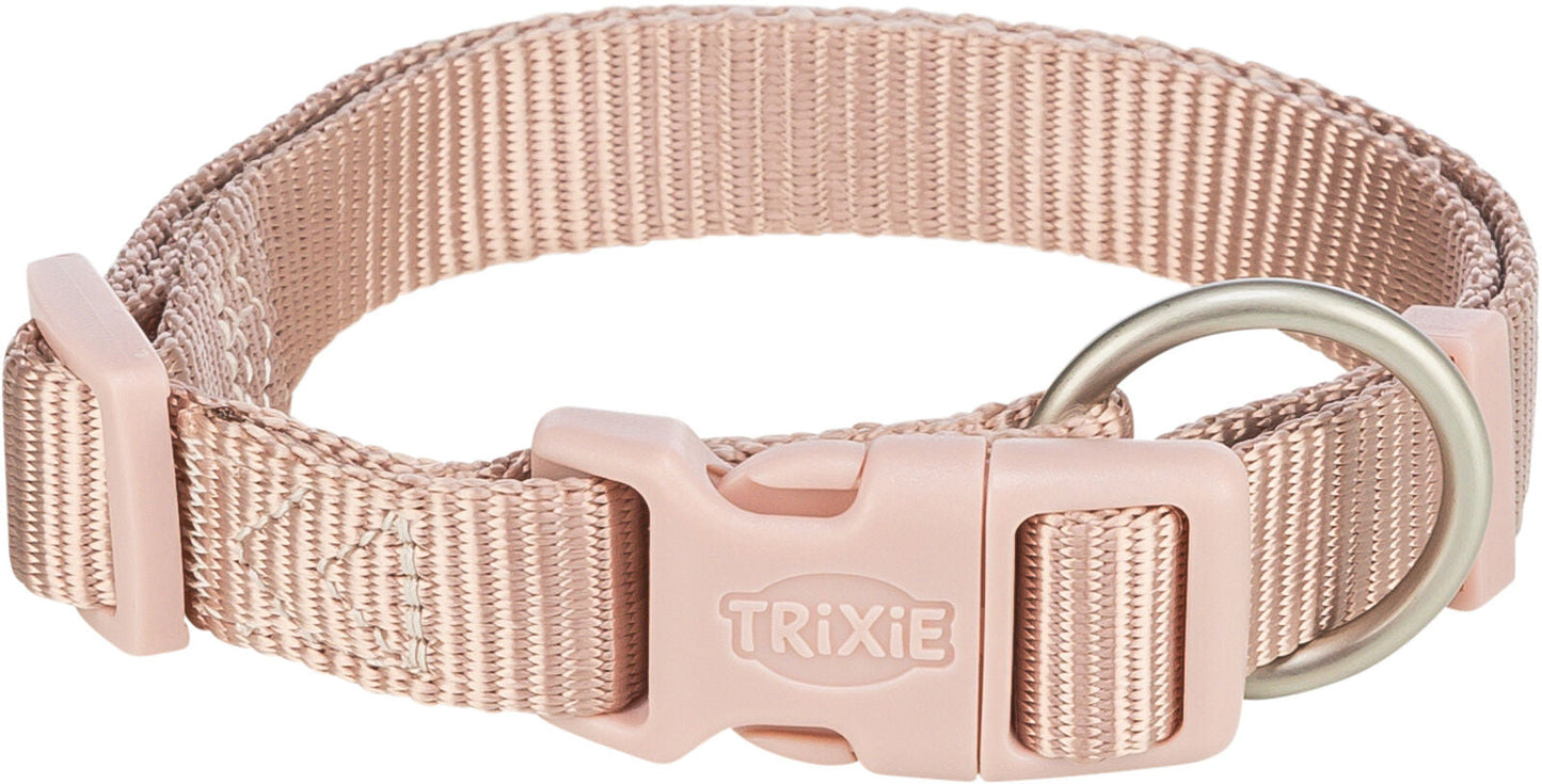 Trixie Premium collar, XXSâ€“XS: 15â€“25 cm/10 mm, blush
