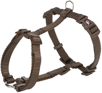 Trixie Premium H-harness, M-L: 52-75 cm/20 mm, hazelnut