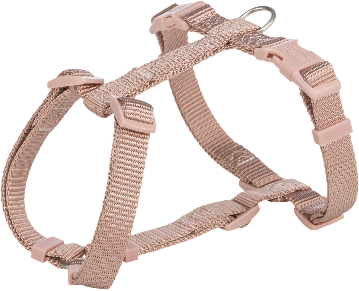 Trixie Premium H-harness, L: 60â€“87 cm/25 mm, blush