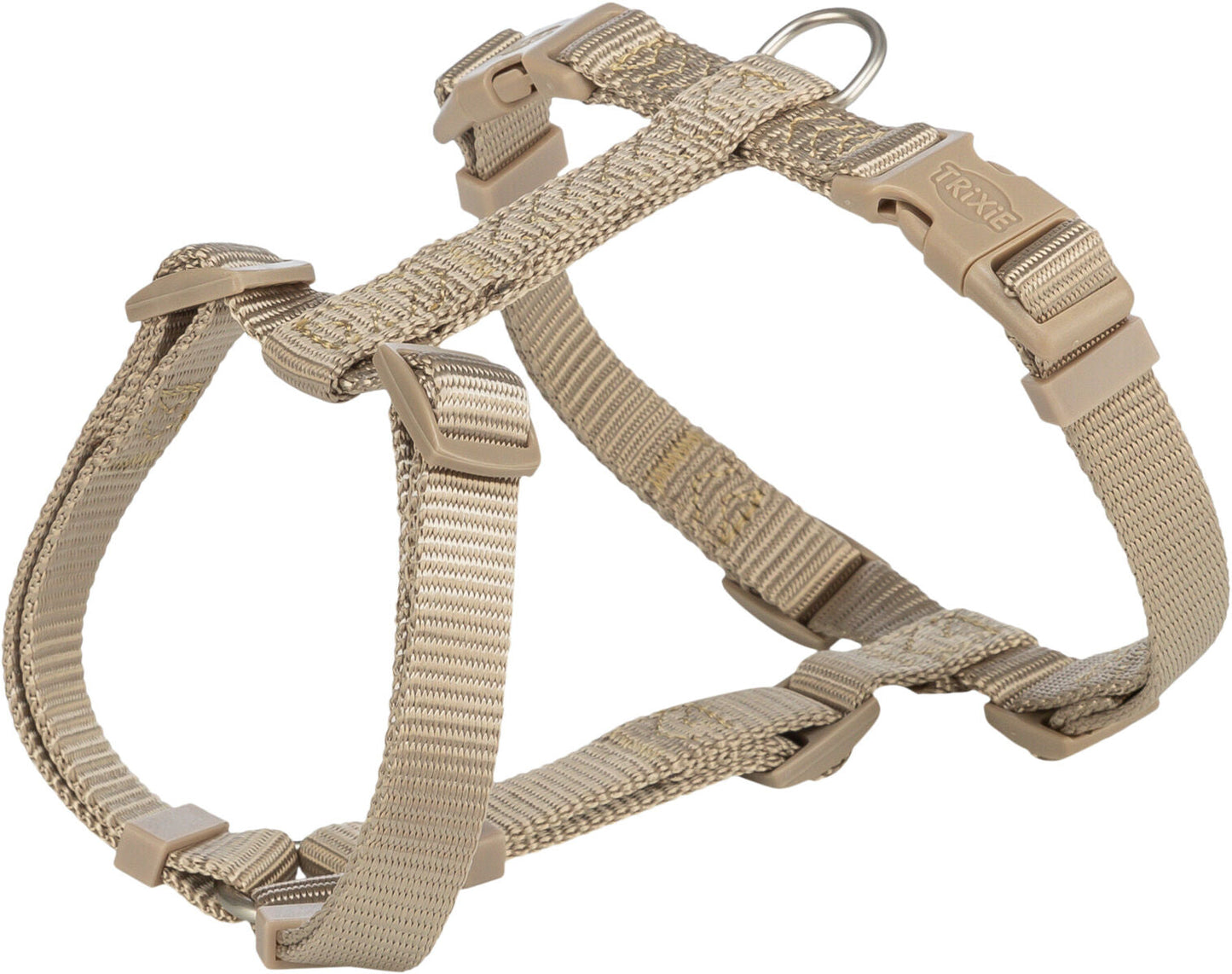 Trixie Premium H-harness, L: 60â€“87 cm/25 mm, sand