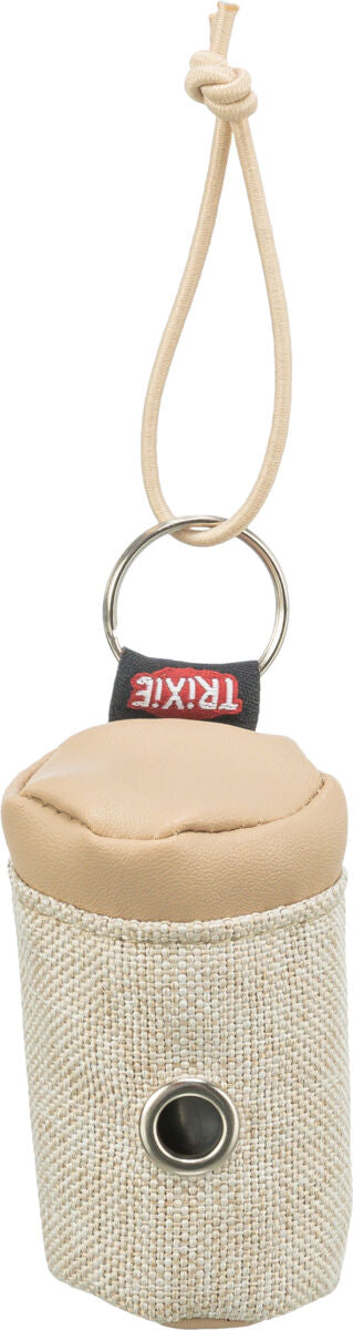 Trixie Poop bag dispenser, canvas w. artificial leather, 1 roll of 20 bags