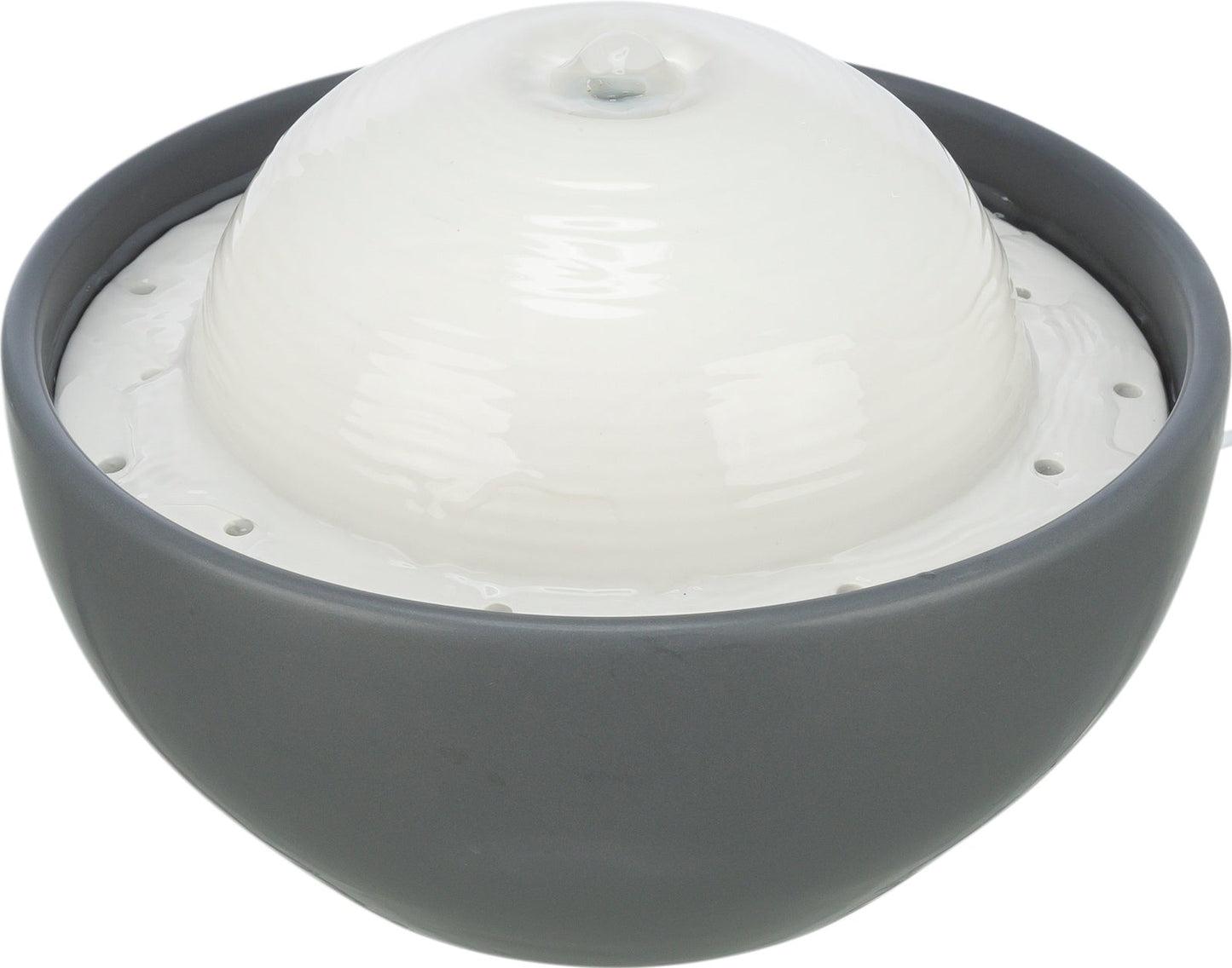 Trixie Vital Dome drinking fountain, ceramic, 1.5 l/20 x 10 x 20 cm, grey/white