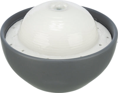 Trixie Vital Dome drinking fountain, ceramic, 1.5 l/20 x 10 x 20 cm, grey/white
