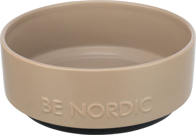Trixie BE NORDIC bowl, ceramic/rubber, 1.2 l/Ç÷ 18 cm, taupe