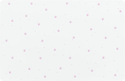 Trixie Place mat paw prints, 44 Ç? 28 cm, white