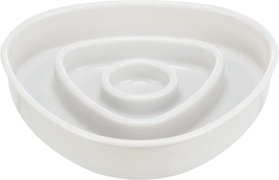 Trixie Slow Feeding bowl plastic/TPR, 0.35 l/15 X 15 cm, grey