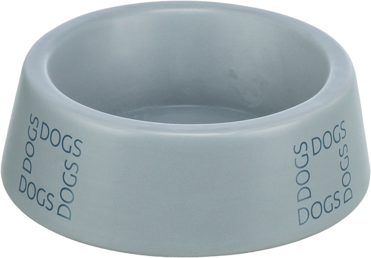 Trixie My Prince combi-bowl, melamine/stainless steel, 0.15 l/ø 14 cm, grey/white