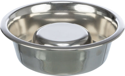 Trixie Slow Feeding bowl, stainless steel, 0.6 l/Ã‡Ã· 17 cm
