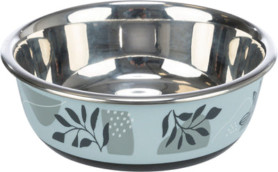 Trixie Bowl, stainless steel/plastic/rubber, 1.6 l/Ã‡Ã· 21 cm, blue-grey