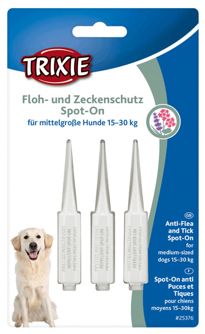 Trixie Spot-On Flea and tick protection for medium-sized , 3 Ç? 3 ml