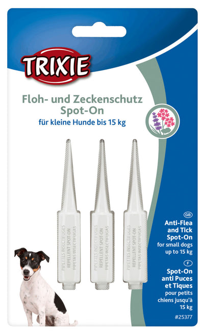 Trixie Spot-On Flea and tick protection for small dogs, 3 Ç? 1,5 ml