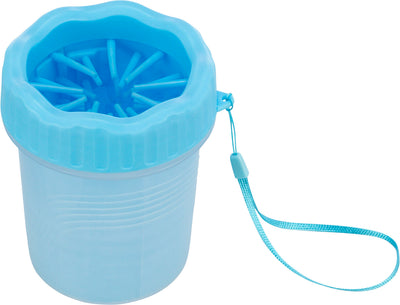 Trixie Paw cleaner, silicone/PP, Sƒ??M, blue