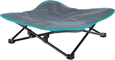 Trixie Camping bed for dogs, 69 x 20 x 69 cm, dark grey/petrol
