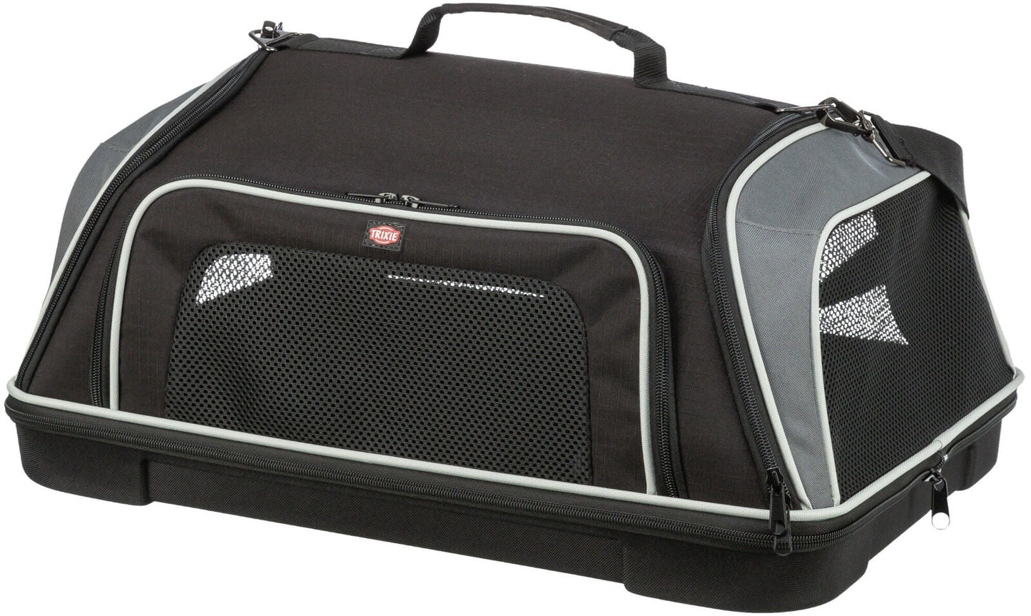 Trixie Boarding airline carrier, 55 x 23 x 40 cm, black/grey