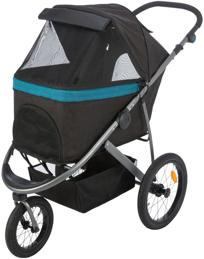 Trixie Buggy, 60 Ç? 112 Ç? 120 cm, 12.5 kg, black/petrol