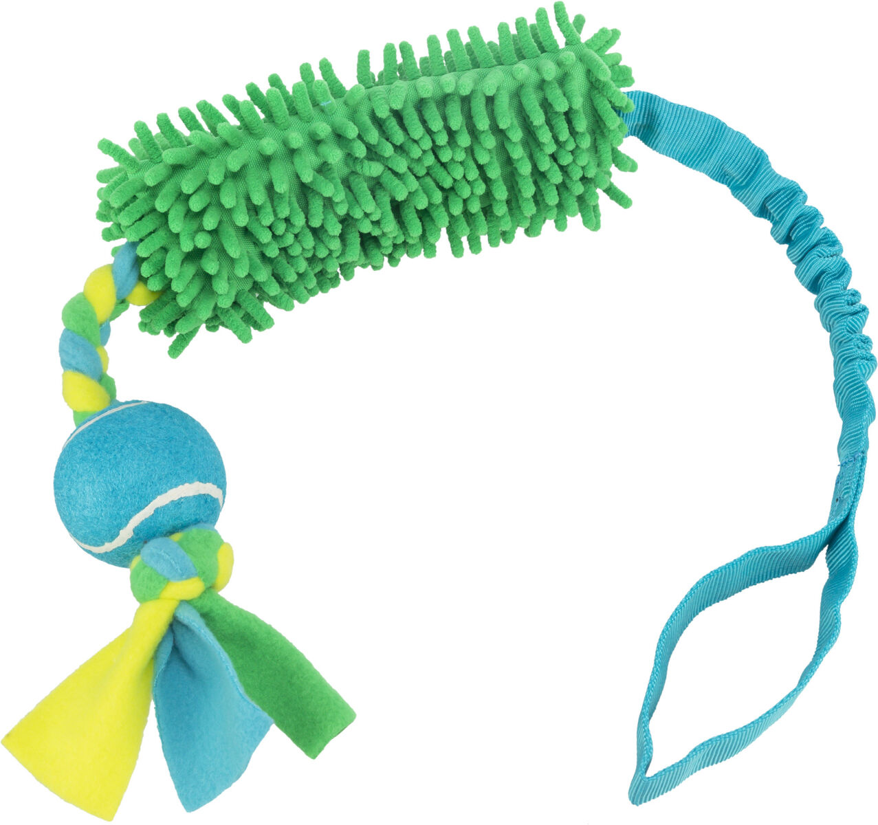 Trixie Bungee Tugger with tennisball, polyester, 85 cm