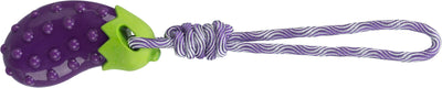 Trixie Aubergine on a rope, TPR, 13 cm/34 cm