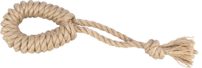 Trixie Playing rope with ring hemp/cotton, 32 cm