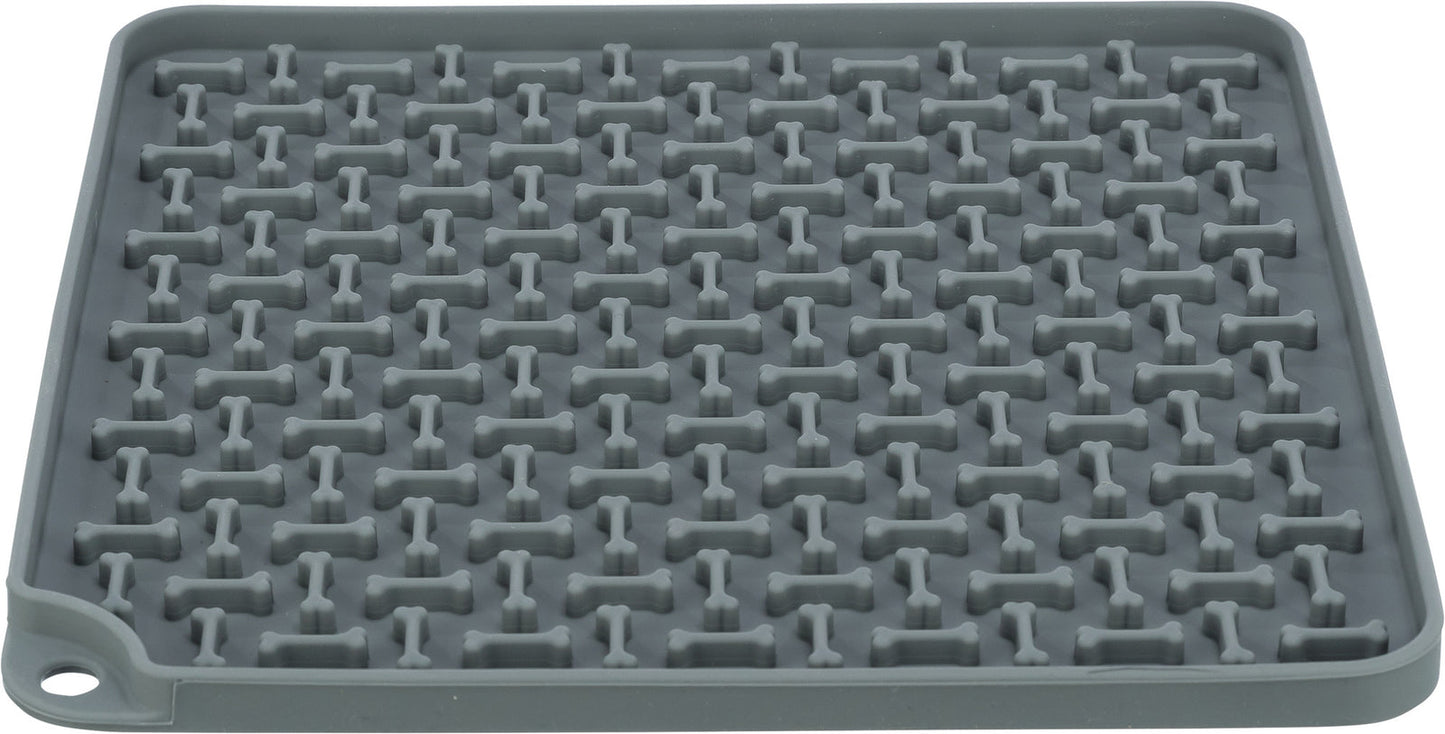 Trixie Lick'n'Snack mat, silicone, 20 x 20 cm, dark grey